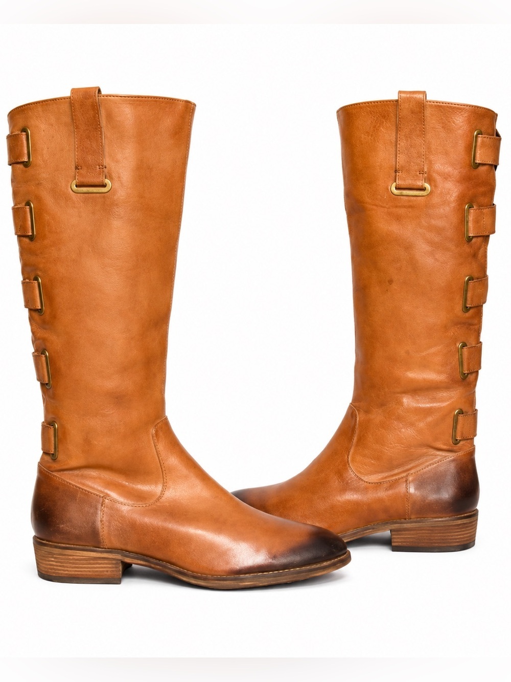 Arturo Chiang brown leather Tall Boots